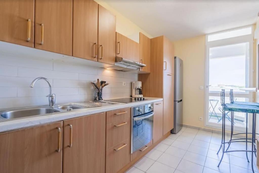 Апартаменти L'Horizon, T3, Terrasse, Pkg, Quartier Antigone Монпельє Екстер'єр фото